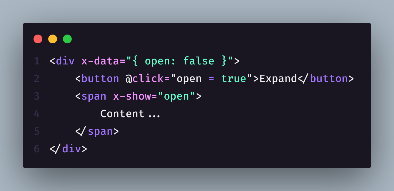 Defining Alpinejs Component Defining Alpinejs Component