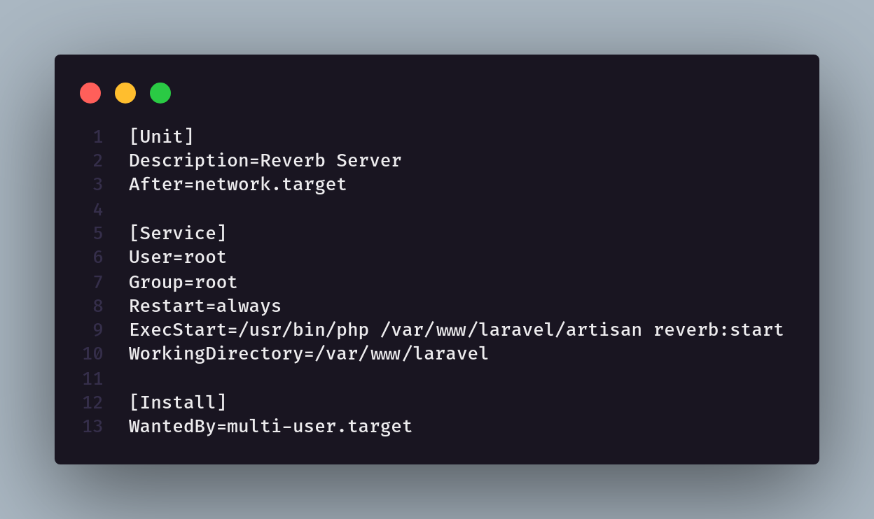 Creating Reusable Alpinejs Components Reverb Systemd File Configuration